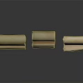 Three Aged Parchment Scrolls On Reflective Dark Surface Display Classic Ancient Style