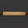 Traditional Wooden Rolling Pin With Textured Surface And Wooden Handles