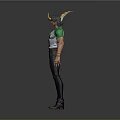 Muscular Character In Green And White T shirt With LOW MONEY Text And Yellow Headgear