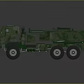 Military Green Camouflage Armored Truck With Heavy Duty Transport Design And Multiple Wheels