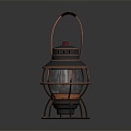 Kerosene lamp Old-fashioned oil lamp Old-fashioned kerosene lamp Oil lamp 3d model