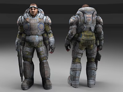 Battle Armor Soldier 3d model
