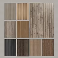 Various Natural Wooden Panel Textures With Different Colors And Grain Designs