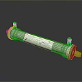 Industrial Filter Cartridge With Transparent Housing And Connection Ports For Filtration