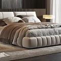 Modern Bedroom Interior With King Size Bed Walk in Closet and Floor to Ceiling Window