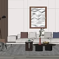 Modern Sofa Coffee Table Combination Sofa Coffee Table 3d model