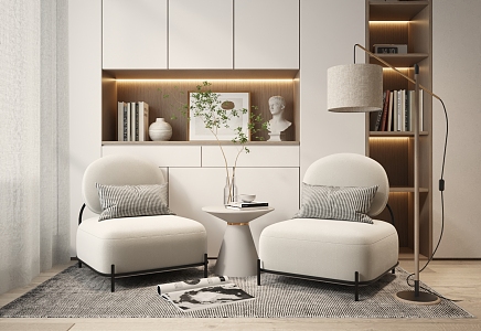 Modern Casual Sofa Combination Single Sofa Single Casual Chair 3d model