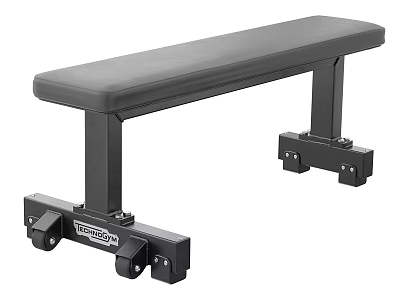 Weider Fitness Flat Bench With Stable Base And Black Padded Seat For Strength Training 3d model