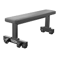 Weider Fitness Flat Bench With Stable Base And Black Padded Seat For Strength Training