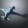 Futuristic Aerodynamic Spacecraft With Sleek Wings And Silver Black Design For Space Exploration