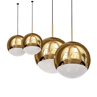 pendant lamp ball type pendant lamp 3d model
