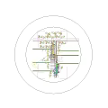 Urban Road Facilities With Vehicles Pedestrians Sidewalks Street Lighting Trees And Soccer Field