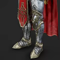 Realistic Ancient King Realistic King Leader Ancient Medieval Crown Axe Shield Armor Movie Game 3d model