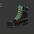 Red Leather High Top Work Boots With Lace Up Design Metal Eyelets And Black Sole