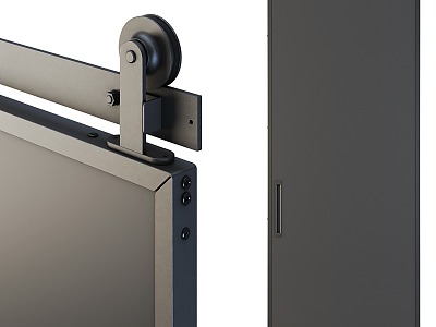 Track sliding door 3d model