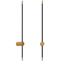 Modern Minimalist Wall Lamp with Golden Black Color and Metal Material for Indoor Decoration