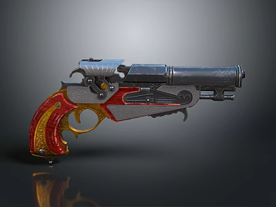 pistol semi-automatic pistol automatic pistol modern weapon hot weapon hot weapon gun military 3d model