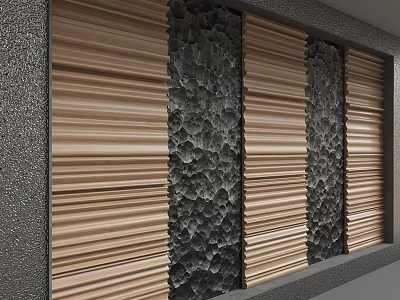 Modern background wall 3d model