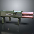 Rocket rocket launcher to air weapon to air missile shoulder missile shoulder rocket 3d model