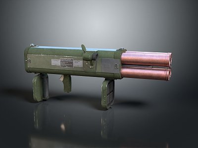 Rocket rocket launcher to air weapon to air missile shoulder missile shoulder rocket 3d model