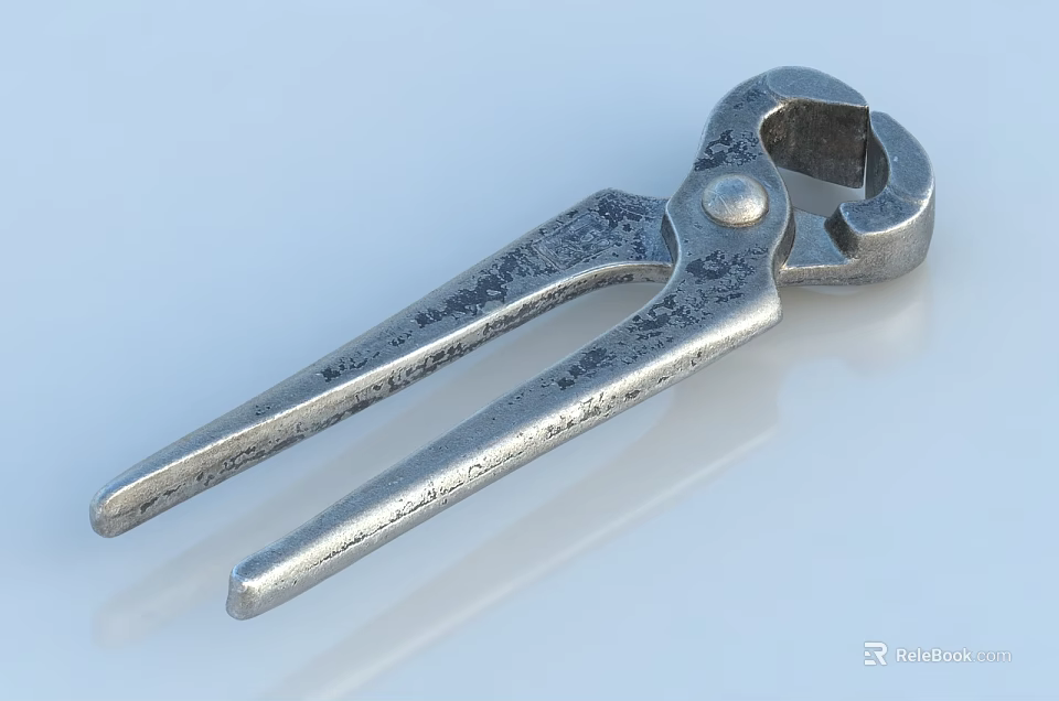 Professional Silver Metal Pliers Heavy Duty Hardware Tool For Industrial Use 3d model 