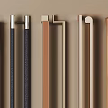 Minotti Metal Hardware Handles Showcasing Various Modern Styles and Quality Craftsmanship
