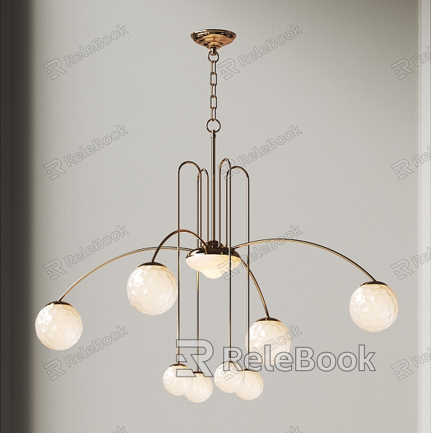 French Style Multi-head Chandelier Metal Chandelier Lampshade Chandelier Multi-head Chandelier Art Chandelier model