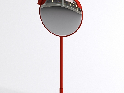 Concave-convex mirror traffic 3d model