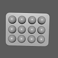 12 Cavity Flower Shaped Aluminum Baking Pan For Homemade Pastry Dessert