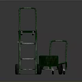 Sturdy Green Industrial Hand Trucks With Wheels For Efficient Cargo Transport