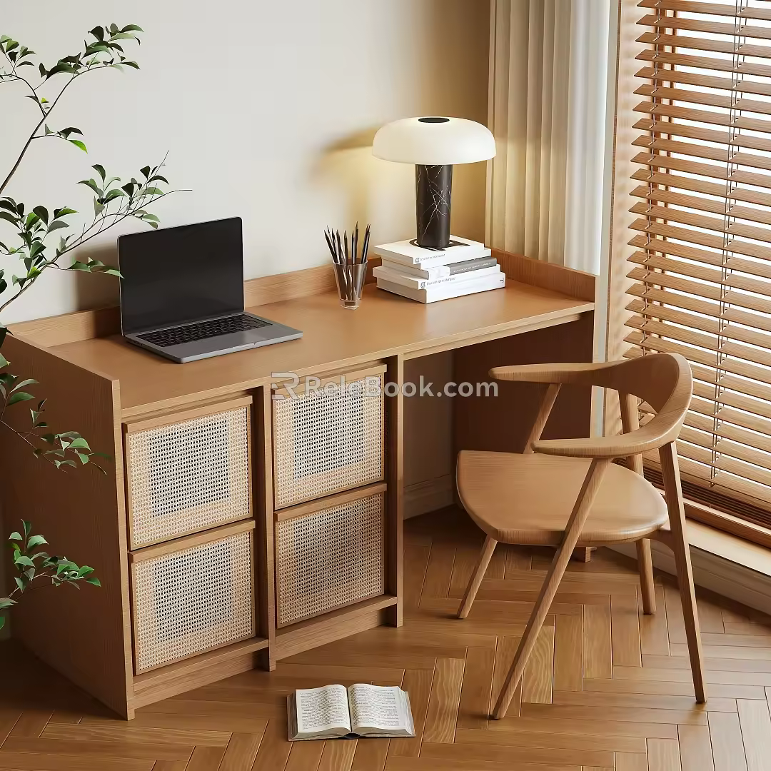 Log wind desk 3d model