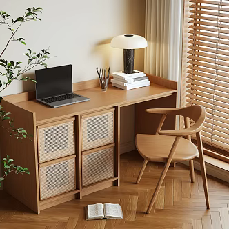 Log wind desk 3d model
