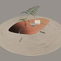 Simple coffee table 3d model