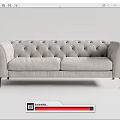 American Multiplayer Sofa 3d model