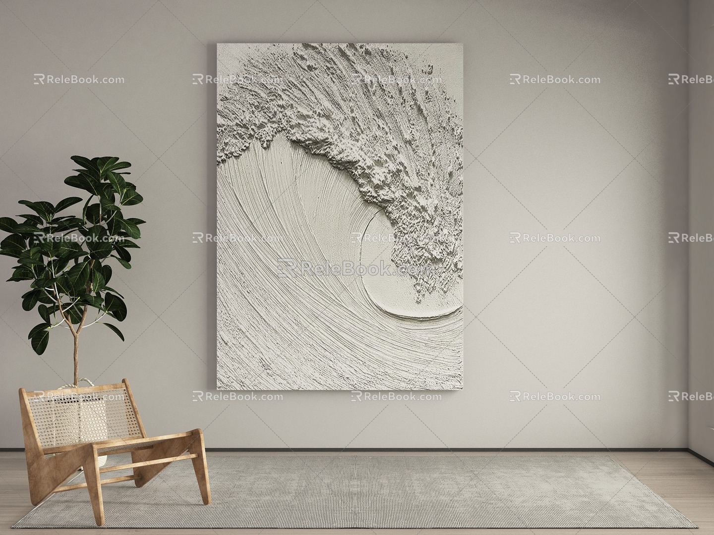 Quiet Decorative Paintings 3d model