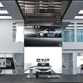 GENESIS 4S Store Modern Showroom With E:N Series Vehicles On 3d model