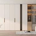 Modern Wardrobe Interior Design With Open Shelves Books Decorations And Clothing Storage
