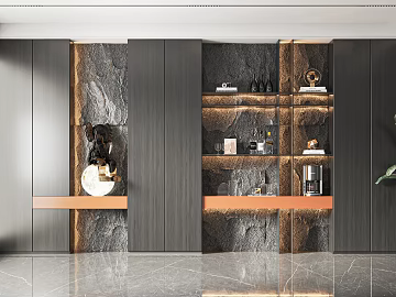 Light Luxury Wine Cabinet Wine Cabinet Decorative Cabinet (ID:ggagh908729)