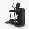 Fitness Equipment Modern Elliptical Trainer With Digital Display Colorful Interface And Foot Pedals