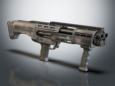 Modern shotgun 3d model