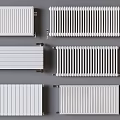 Modern radiator heating pipe 3d model