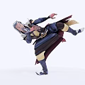 Modern game character old man 3d model