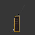 Yellow Vintage Boombox Radio with Cassette Tapes and My Mix Note