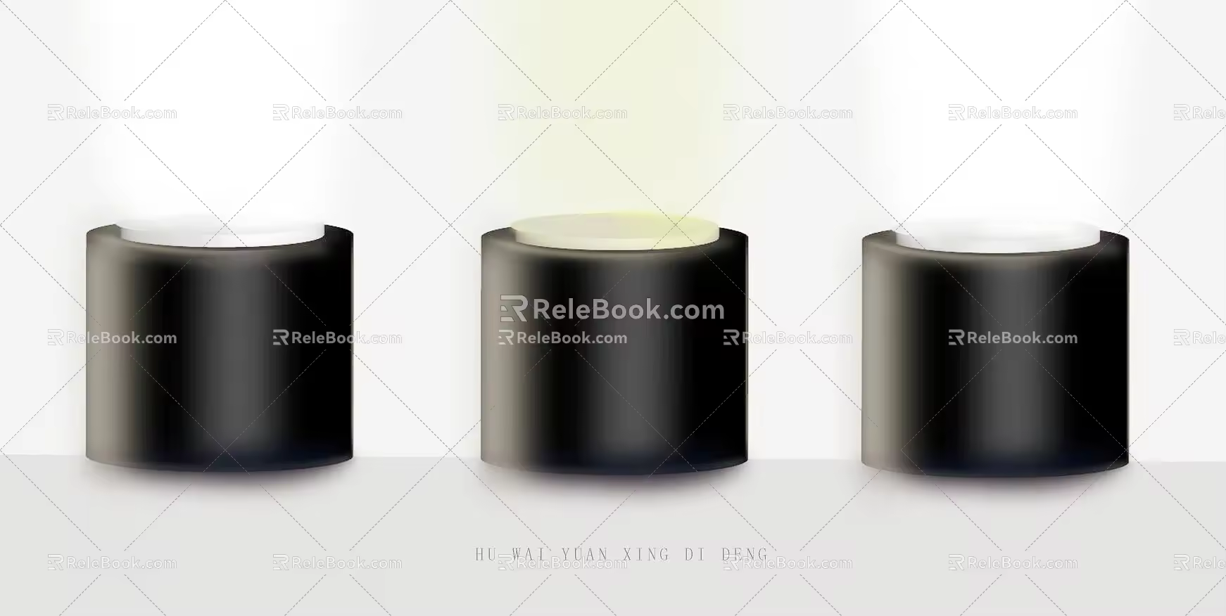 Round floor lamp 3d model