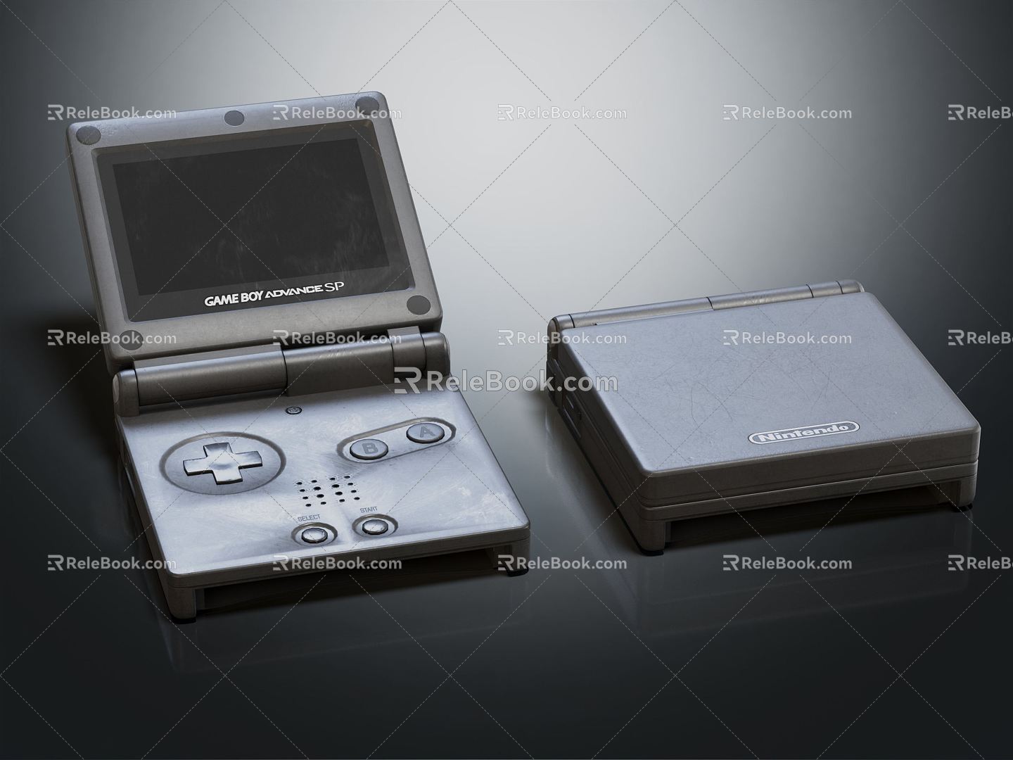 Modern game console handheld game console 3d model