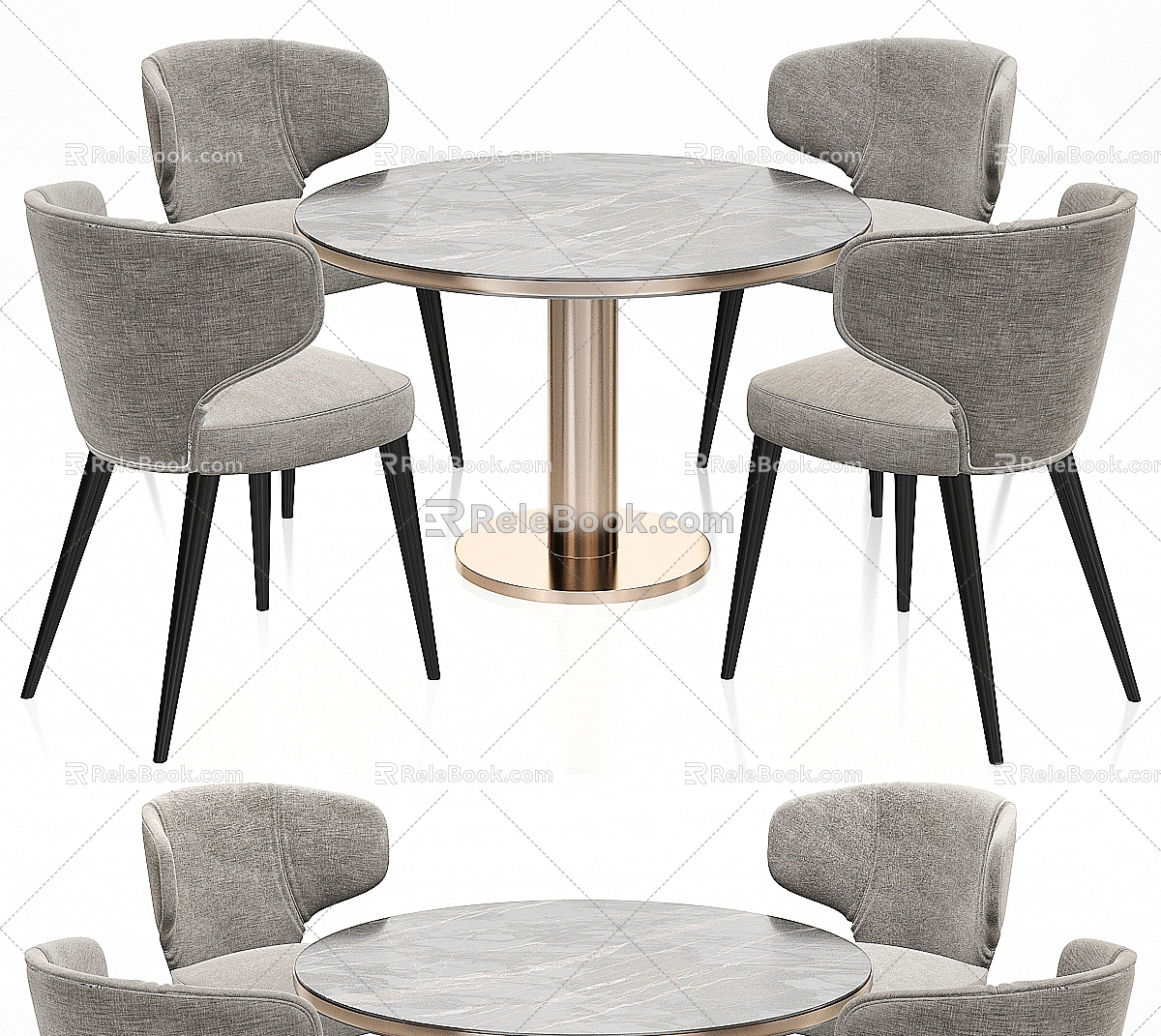 Modern Dining Table and Chair Combination Modern Table and Chair Dining Table Table and Chair Dining Table and Chair Home Furniture Leisure Chair Simple Dining Room 3d model