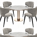 Modern Dining Table and Chair Combination Modern Table and Chair Dining Table Table and Chair Dining Table and Chair Home Furniture Leisure Chair Simple Dining Room 3d model