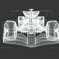 Mercedes Formula 1 Car With Petronas Logo Black Teal Aerodynamic Front Wing Design