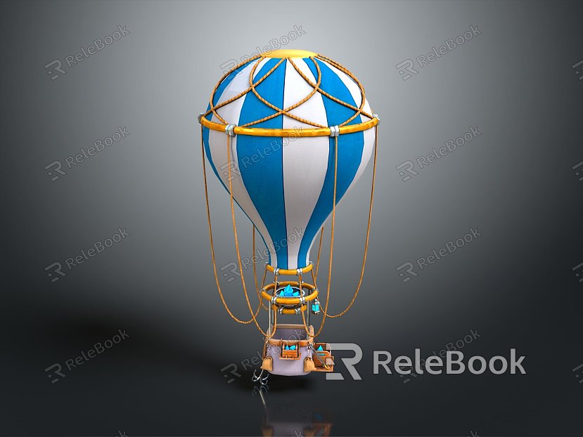 Modern Hot Air Balloon High Altitude Balloon Weather Balloon Atmospheric Balloon model