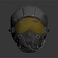 Weapon Tactical Helmet With Silver Metallic Shell Face Shield And Breathing Apparatus